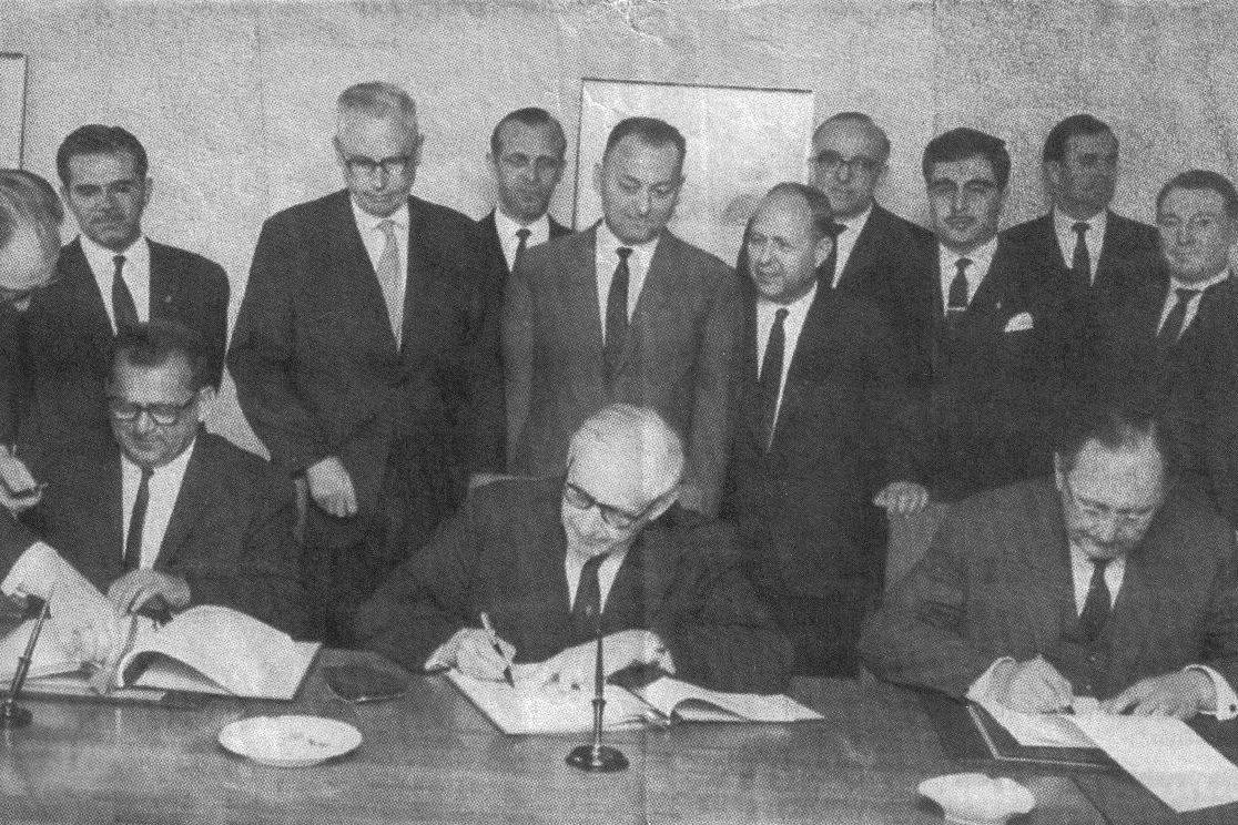 Unterzeichnung des deutsch-türkischen Anwerbeabkommens 1961